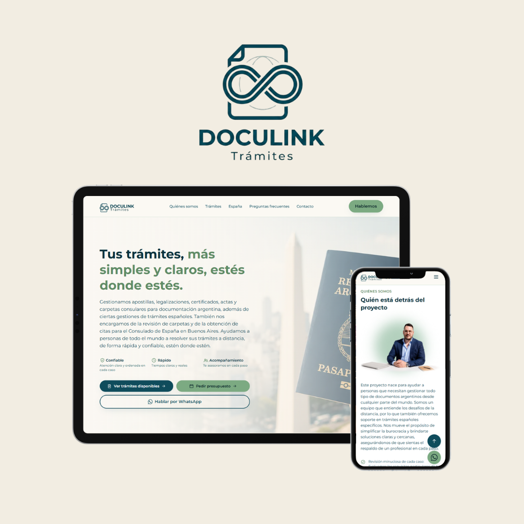 Doculink — Gestión de trámites para argentinos en el exterior